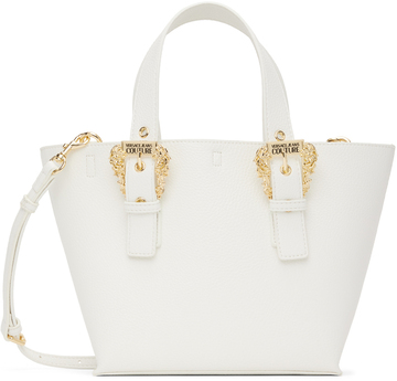versace jeans couture white couture i tote