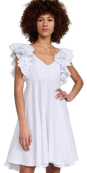 Fanm Mon Demre Mini Dress in white