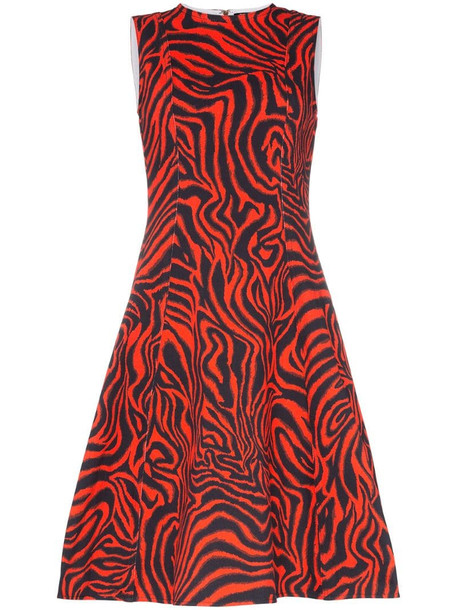 Calvin Klein 205W39nyc Sleeveless Printed Midi-Dress in red