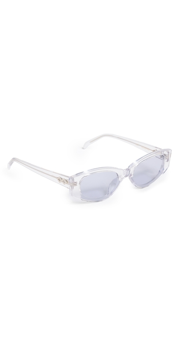 karen wazen dixy sunglasses clear/grey one size