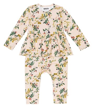 Molo Baby Florie floral cotton-blend jumpsuit