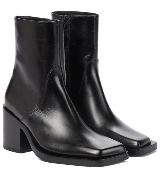 Balenciaga Leather ankle boots in black