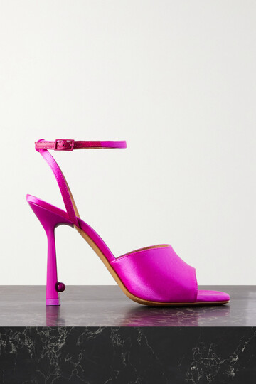 off-white - lollipop satin sandals - pink
