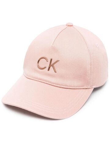 calvin klein logo-plaque baseball cap - pink