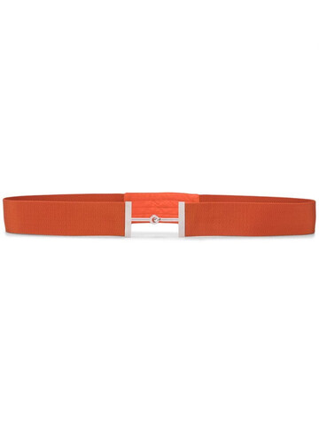 Hermès pre-owned horsebit buckle belt in orange