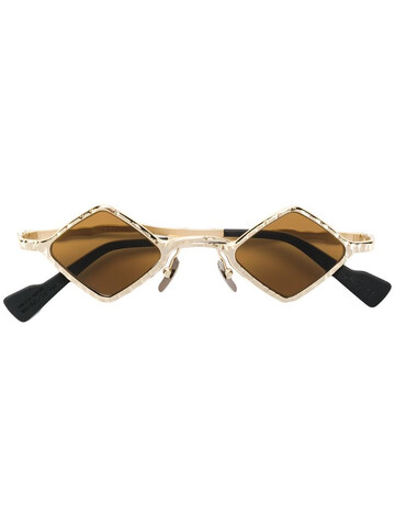 Kuboraum geometric tinted sunglasses in gold