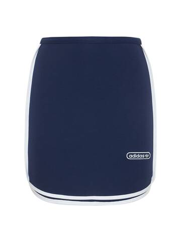 ADIDAS ORIGINALS Logo Mini Skirt in blue