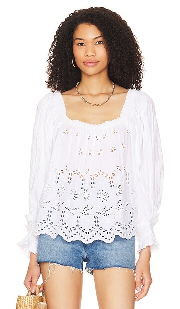 bytimo broderie anglaise top in white