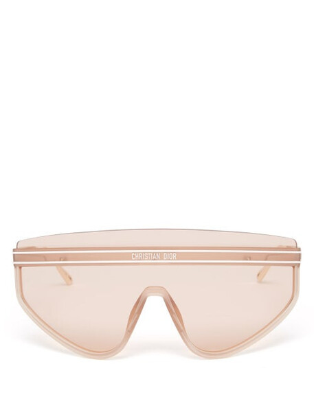 Dior - Diorclub Shield Sunglasses - Womens - Pale Pink