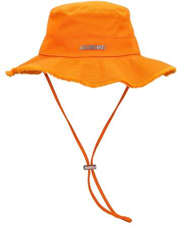 JACQUEMUS Le Bob Artichaut Logo Hat in orange