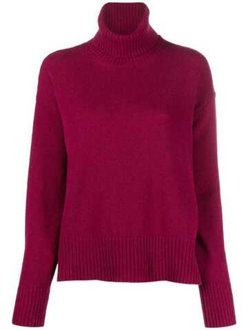 roberto collina high-neck wool-cashmere jumper - purple