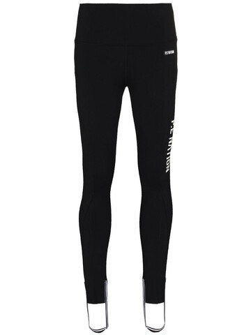 P.E Nation Run logo stirrup leggings in black