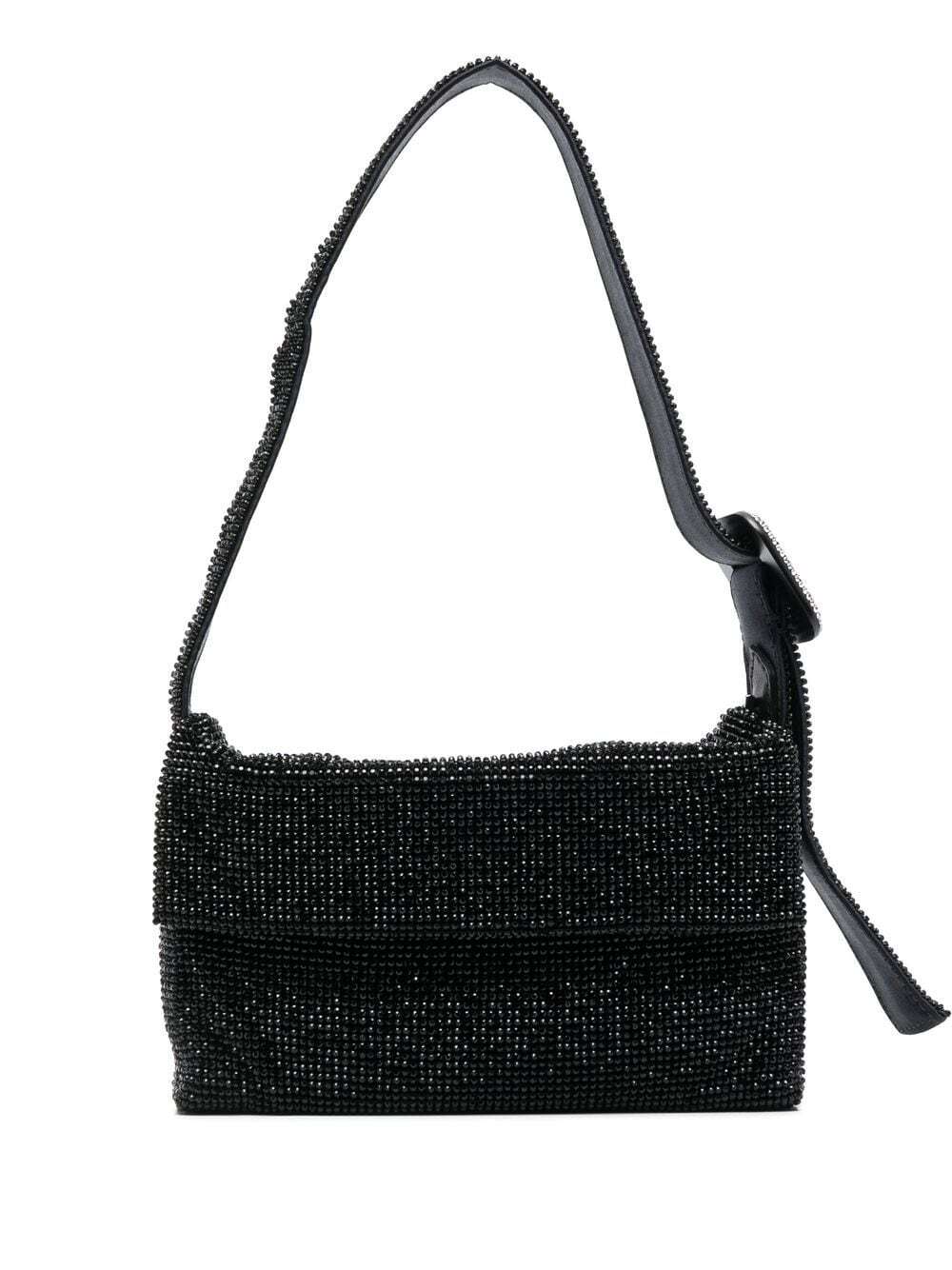 Benedetta Bruzziches crystal-embellished clutch bag - Black