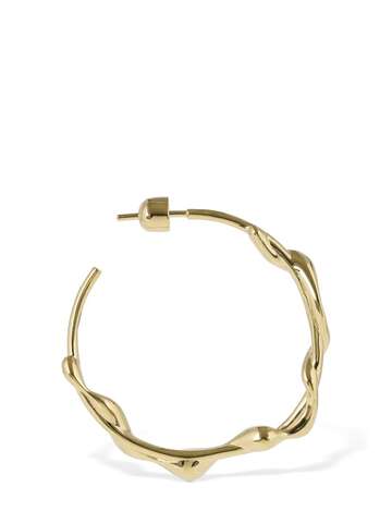 maria black nuri 35 mono hoop earring in gold
