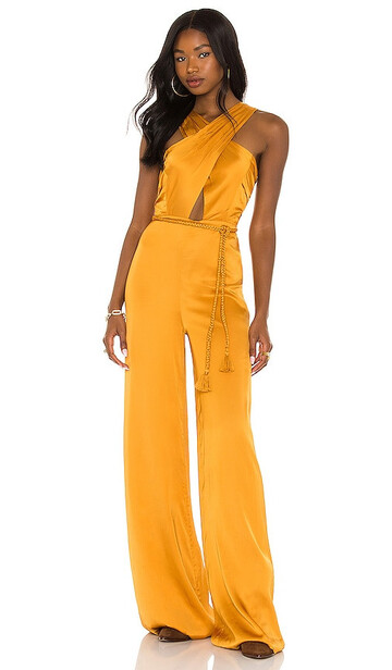 House of Harlow 1960 x REVOLVE Jayan Jumpsuit in Mustard in gold