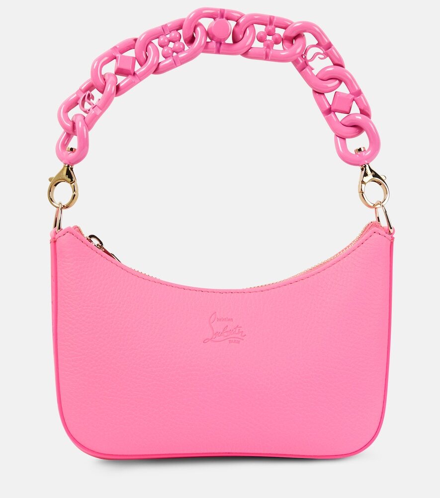 Christian Louboutin Loubila Chain Mini leather shoulder bag in pink