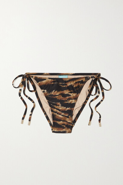 Melissa Odabash - Miami Animal-print Bikini Briefs - Brown