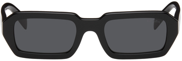 prada eyewear black rectangular sunglasses