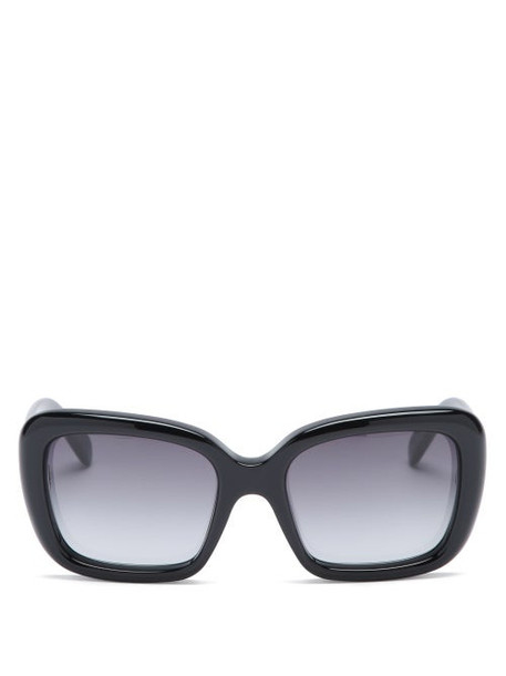 Celine Eyewear - Square Acetate Sunglasses - Womens - Black