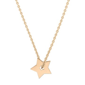 Ginette Ny Open Star necklace in gold / rose