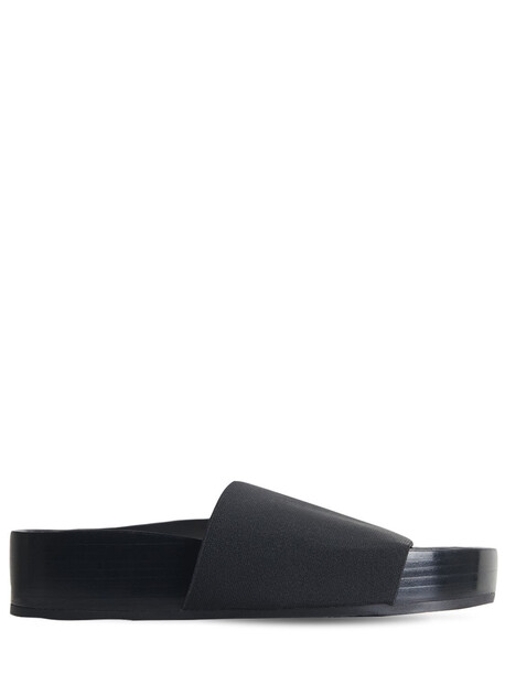 CO 20mm Stretch Knit Slide Sandals in black