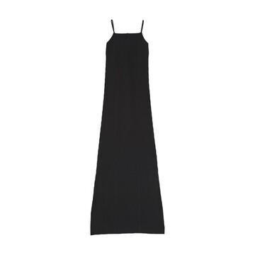 Aeron Fleur - Ribbed String Dress in black