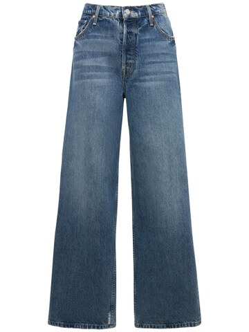 MOTHER Spinner Skimp High Waisted Wide Jeans in blue