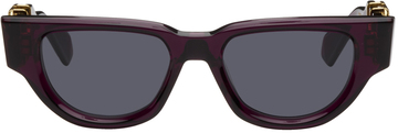 valentino garavani purple ii cat eye framed sunglasses