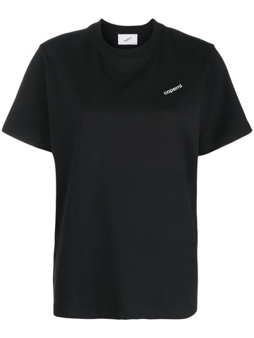 coperni logo-print cotton t-shirt - black
