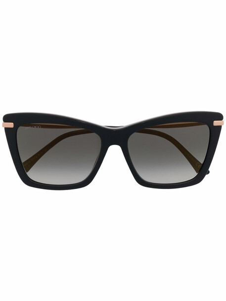 Jimmy Choo Eyewear gradient oversize-frame sunglasses - Black