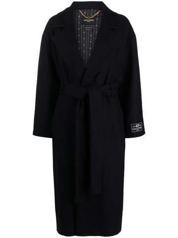each x other tied-waist robe coat - blue