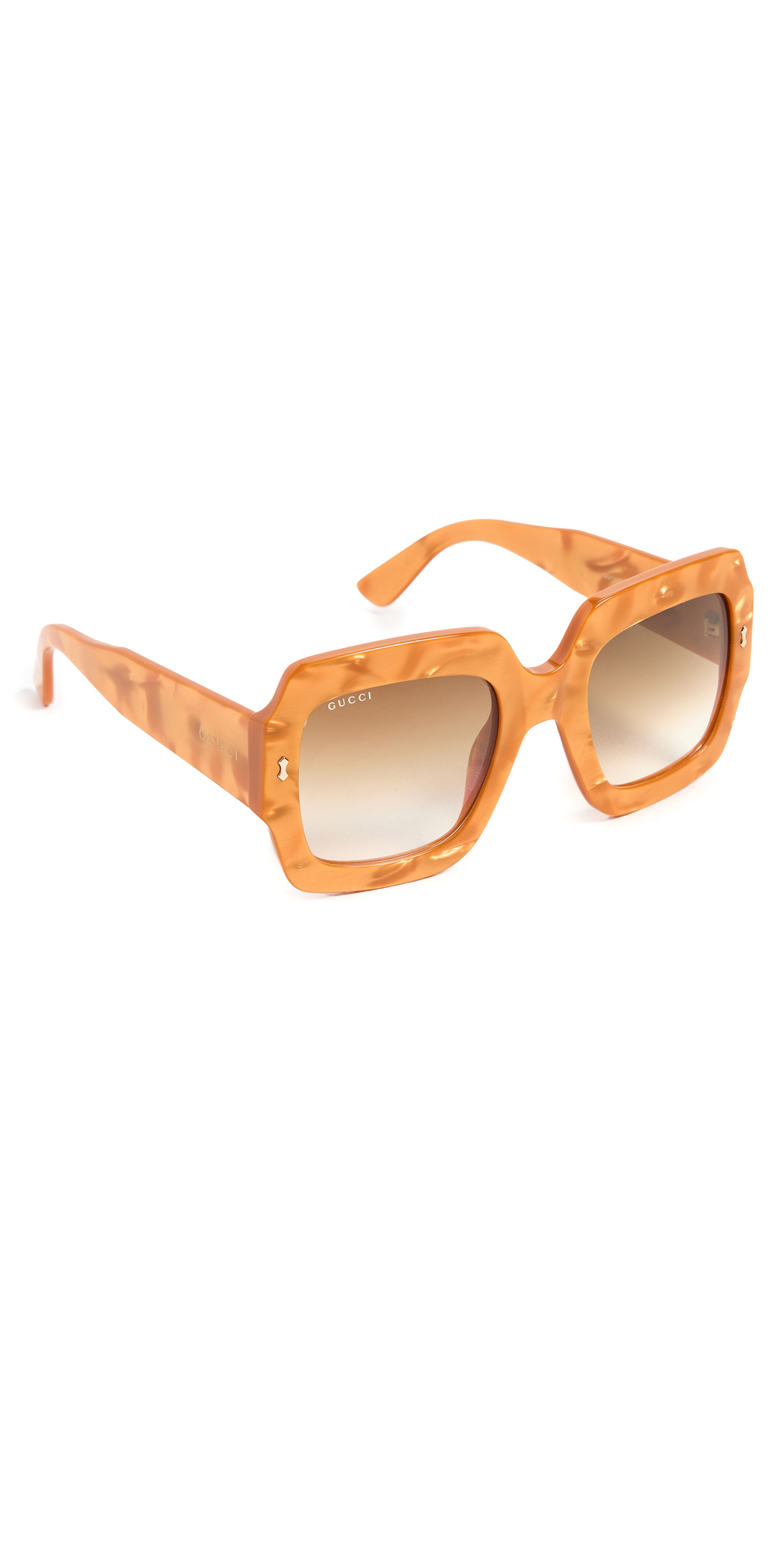 Gucci Sustainability Sunglasses in brown / yellow