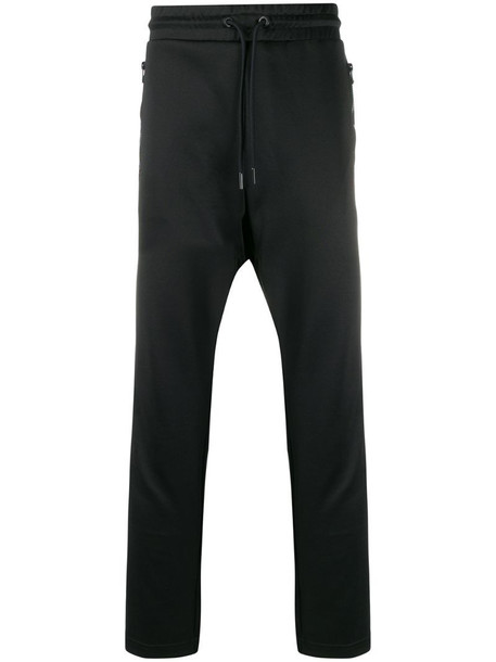 Diesel Track pants with knitted bands in black