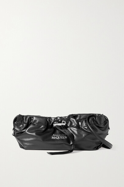 Alexander McQueen - The Mini Bundle Leather Shoulder Bag - Black