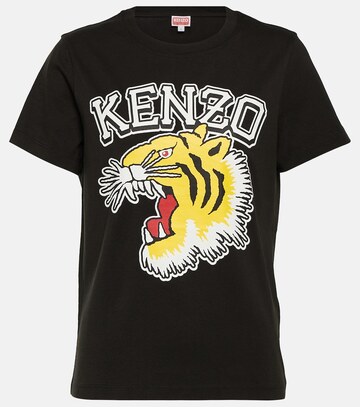 Kenzo Varsity Jungle cotton T-shirt in black