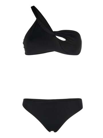 federica tosi costume asymmetric bikini - black