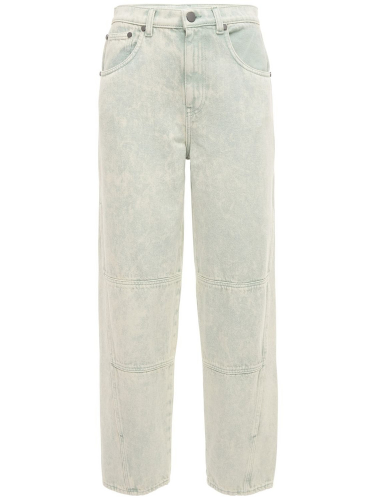 MCQ Breathe Slit High Waisted Jeans in green