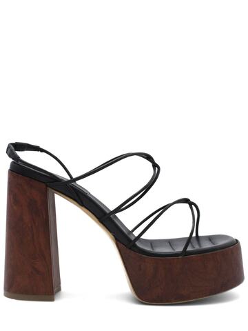 GIA X RHW 110mm Leather Sandals in black