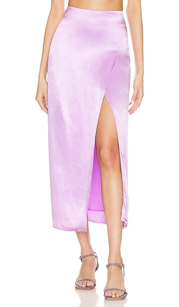 line & dot adelyn skirt in lavender in lilac