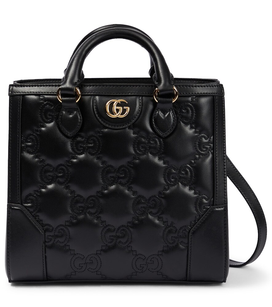 Gucci GG matelassé leather bag in black