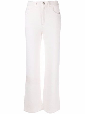 barrie denim suit trousers - white