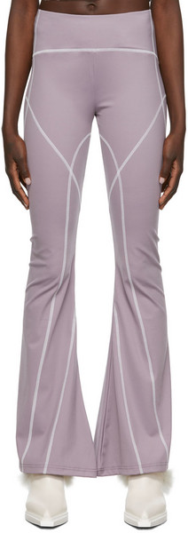 Nodress Purple Jersey Lounge Pants in lavender / white