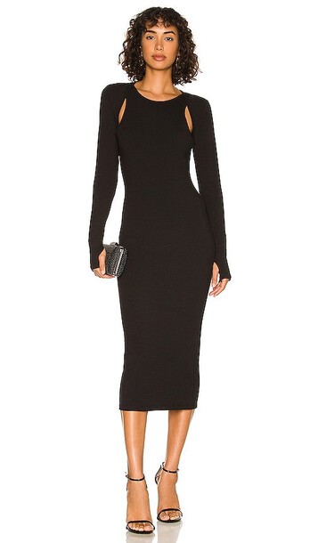 Lovers and Friends Alodie Midi Dress in Black