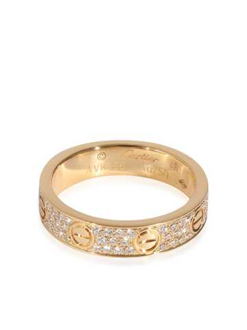 cartier 18kt yellow gold love diamond ring