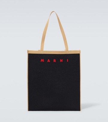 marni tribeca tote bag in black