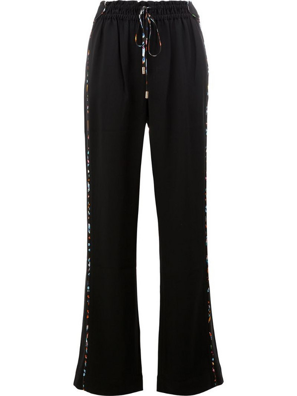 Peter Pilotto wide leg drawstring trousers in black