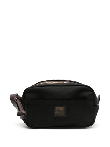 filson zip-fastening cotton travel bag - black