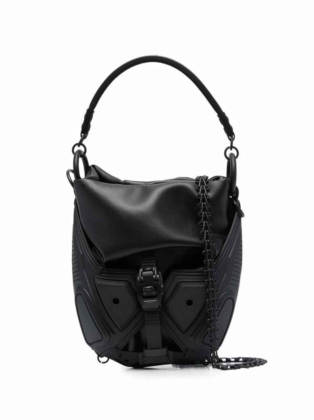Innerraum panelled leather tote bag - Black