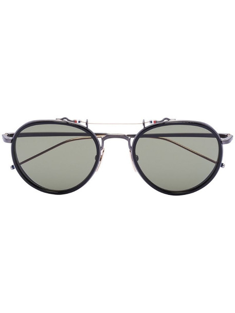 Thom Browne Eyewear round frame sunglasses in black