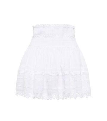 Poupette St Barth Exclusive to Mytheresa â Galia cotton miniskirt in white